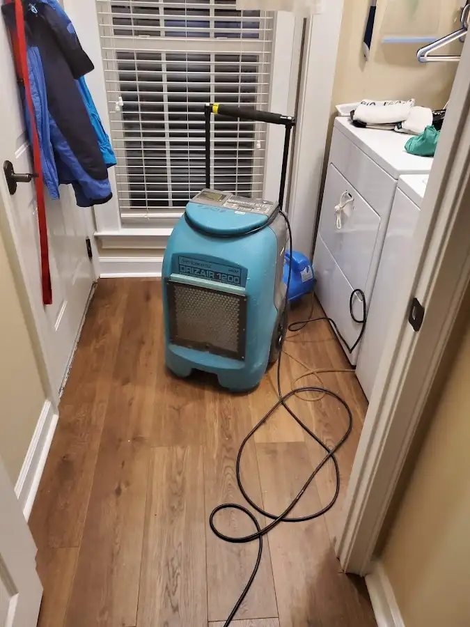 Commercial dehumidifier deployed for Flood Damage Cleanup in Fort Morgan
